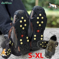 DUILIAN Ice Gripper Spike, Universal 10 Teeth Ice Claw,  Anti-Slip Spike Shoe Covers Winter Outdoor