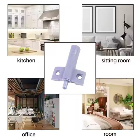 SYW-10X Soft Quiet Close Kitchen Cabinet Door Drawer Closer Damper Buffers+Screws Grey