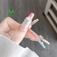 [T&O-t] 100Pcs Fashion Mini 3D Nail Art Bow Charms Kawaii Resin Bowknot Parts For Manicure Decor Nai