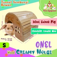 SMALL ANIMALS HOUSE/ONEL WOOD CREAMY HOUSE XS RABBIT HOUSE RABBIT/