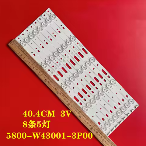 5/8Sets LED Backlight for PH43E30DSGW PH43E30 43E3000 43E3500 43E6000 E465853 lamp 5800-W43001-3P00 