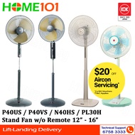 KDK Stand Fan without Remote Control 12" - 16" P40US  / P40VS / N40HS / PL30H