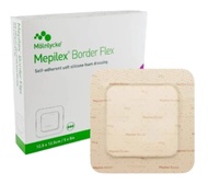 Mölnlycke Mepilex® Border Flex 有邊形自黏式軟矽膠泡棉敷料