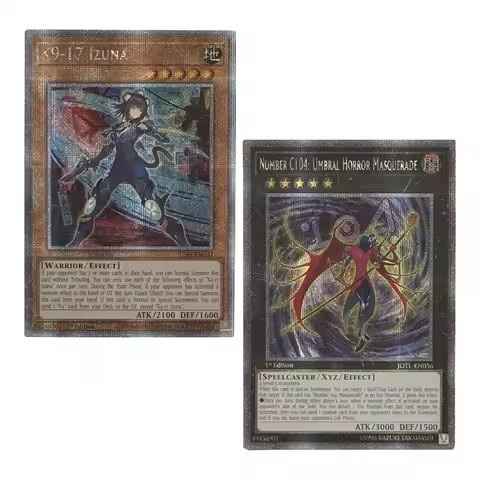 Yu-Gi-Oh! Collection DIY Proxy Cards K9-17 Izuna Number C104 Umbral Horror Masquerade Xmas Gifts Not
