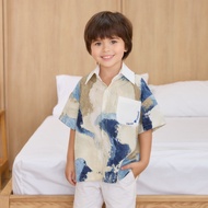 VACAY INDEED/Mini Diddy Shirt Ocean Canvas Pattern Boys'
