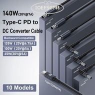 IOEFSGF69 180CM PD 140W Converter Line, 20V 7A Emark Chip USB Type C to DC Cable, Professional Lapto