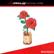 Robotime Rowood Flower Series TW031 - Red Camellia