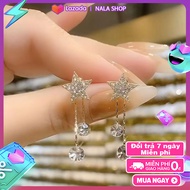 Bông tai ngôi sao nhỏ đi đám cưới sành điệu - bong tai nữ kiểu vàng 18k bông tai mạ vàng bong tai nữ