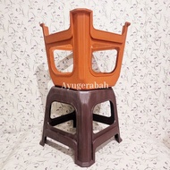 KNITTED RATTAN CHAIR, SHORT RATTAN STOOL, PLASTIC CHAIR, MULTIPURPOSE RATTAN CHAIR