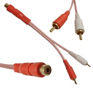 2 MALE TO 1 FEMALE RCA CONVERTER CABLE