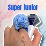 全人手鈎織Super Junior藍糰子戒指