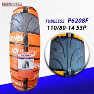 Journey Tubeless Tires for Yamaha Aerox ( 110/80-14 140/70-14 1set ) Front / Rear with Sealant and T
