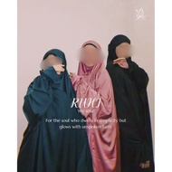 RUHI Premium Satin 1-Piece Travel Telekung/Prayer Wear