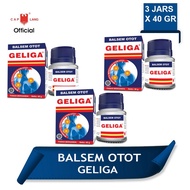 BUNDLE Balsem Otot Geliga Bundle 3 box X 40 Gram / Muscle Balm Geliga Eagle Brand 40 GR x 3 Box / Pain Relief Balm