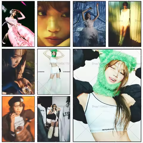 1PC Idol Chaewon EASY Album Poster Self-adhesive Art Waterproof Paper Sticker Coffee House Bar Room 