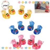 YEWW Pet Shoes, Cool Silicone Pet Jelly Shoes,  Style Breathable Multi-Size Cat Dog Shoes Pet