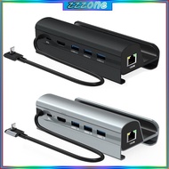 zzz 6 in 1 USB3 0 HUB Type-C Adapter Docking Station HDMI2 0-compatible Gigabit Lan