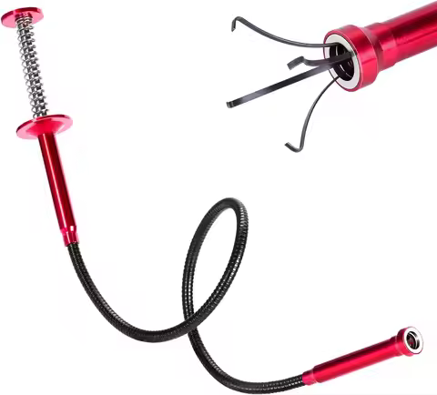 Bendable Flexible Pickup Tool, 24'' Four Claw Grabber Tool