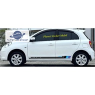 JDM march sticker, nissan March car body stripe list sticker, March sticker, 4 color combination, Ma