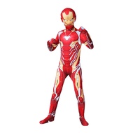 Kids Iron Man Costume Superhero Costume Cosplay Bodysuit Full Sets with Mask Halloween Christmas Gif