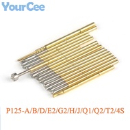 10Pcs Spring Test Probe Pogo Pin P125-A P125-B P125-D P125-E2 P125-G2 P125-H P125-J P125-Q1 P125-Q2 