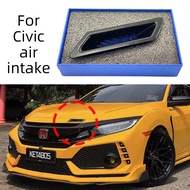 FC Style Universal Car Front Bumper Hood Vent Air Out Intake Grill Cover Trim For Civic Audi A4 B8 V