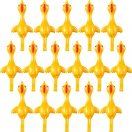 Sumind 16 Pack Finger Slingshot Chicken Rubber Chicken Flick Chicken Ornament Flying Chicken Fingers