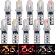 10Pcs T5หลอดไฟ Led W3W W1.2W Led ภายในรถ Canbus ไฟ Dashboard ร้อนตัวบ่งชี้ Wedge อัตโนมัติ12V