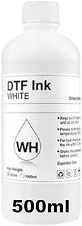 DTF White Premium Ink 500ml Water Base Digital Inkjet Ink Refill for Direct to Film Printers with Ep