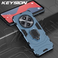 Keysion Chống Sốc Ốp giáp cho Xiaomi POCO C75 silicon mềm + PC đế dạng Nhẫn Chủ lưng điện thoại bìa 