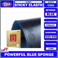 729 Battle 2 NATIONAL Blue Sponge Table Tennis Rubber (Super Select) Battle-2 Pro Ping Pong Sponge B