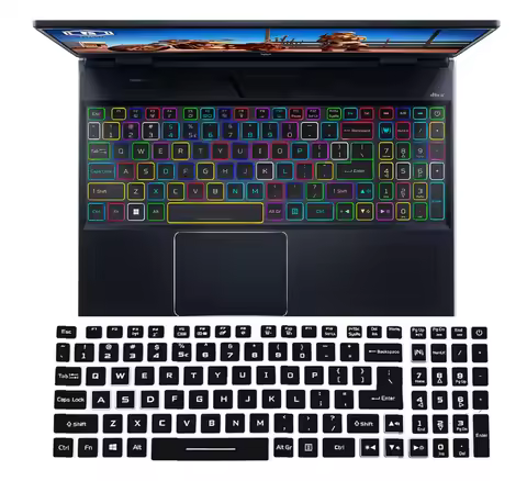 silicone Laptop Keyboard Cover skin Protector For Acer PREDATOR HELIOS 300 PH315-55 PH315-54 PH315-5