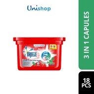 Breeze 5 In 1 Capsule Detergent Fresh Eucalyptus (20's)