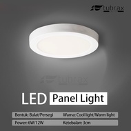 TX-003 LED Lampu Plafon Downlight Panel 6 Watt 12 Watt Mini lampu 3 Warna Cahaya Putih Kuning Cool W