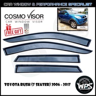 Toyota Rush (7 Seater) 2006 - 2017 WPS Cosmo Door Visor (4" Medium) (Free 3M Primer)