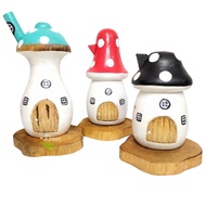 Wooden Mushroom House Display | Home Decor | Fairy decor