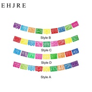 [EHJRE] Mexican Party Banner Fiesta Hanging Banner Bunting Mexican Themed Birthday Banner for Dia DE