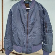 jaket pilot air force bomber original alpha industries second lawas no B3 m65 jam military army jadu
