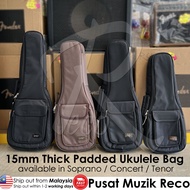 RM 15mm Thick Padded Soprano Concert Tenor Ukulele Bag Beg Gitar Ukulele [M'sia Local Seller]