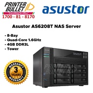 Asustor AS6208T NAS Server (8-Bay, Quad-Core 1.6GHz, 4GB DDR3L, Tower)