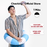 Áo Sơ Mi Form Cuban Hoạ Tiết Sọc Tay Ngắn ChaChing Áo Sơ Mi Nam Ngắn Tay Cuban Hoạ Tiết Sọc Ép Patch