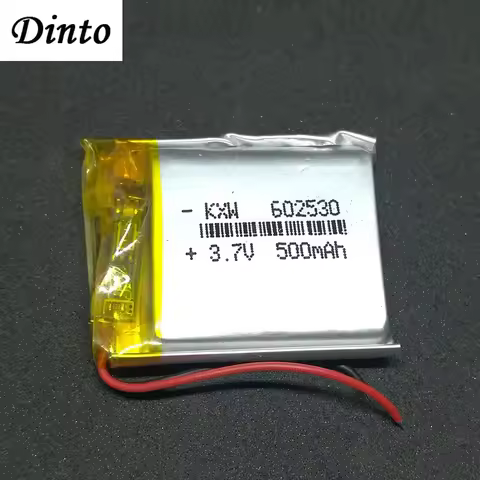 602530 Rechargeable Polymer Battery 500mAh 3.7V Cells Lithium Li-po Batteries for MP3 MP4 GPS Blueto