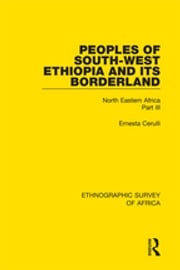 Peoples of South-West Ethiopia and Its Borderland Ernesta Cerulli