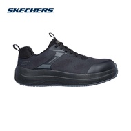 Skechers Men Work Transporter Lite Work Shoes - 200263-BLK Air-Cooled Memory Foam