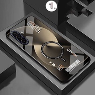 HP [FK-298] Glossy Glass Phone Case For Samsung A17 A07 A56 A36 A26 A16 A06 A15 A05s A35 A55 A25 A54