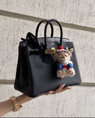 全套票證 🖤Hermes 愛馬仕 birkin25 touch黑金拼方塊鰐魚。
