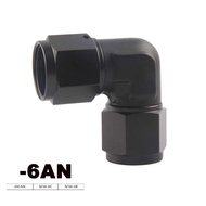 AN6 Female to 6AN AN-6 Female 90 Degree Flare Swivel Fitting Adapter