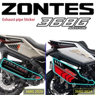For ZONTES 368G Sticker Set Exhaust Pipe Stickers Anti Scratch Waterproof Film Decals zontes 368G 20