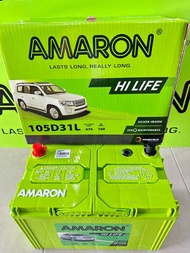 แบตเพิ่งเข้ามาAMARON อมารอน แบตเตอรี่  รุ่น HI-LIFE105D31L รับประกัน 2 ปีขนาดยาว31 กว้าง18 สูง23 รุ่