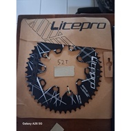 Litepro Oval Chainring Original New Bcd 110 / 130 52T